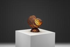  Tukiainen Aimo Ossi Kalevi Copper Table Lamp by Aimo Tukiainen for Oy Moonlight Ltd Finland 1970s - 4566845