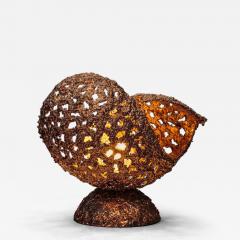  Tukiainen Aimo Ossi Kalevi Copper Table Lamp by Aimo Tukiainen for Oy Moonlight Ltd Finland 1970s - 4569846