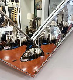  Turner Turner Mfg Co 1960s 70s Silver Bubble Pop Art Frame Mirror Turner Manufacturing - 4432440