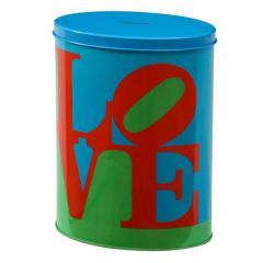  Two s Company INC Love Coin Bank After Robert Indiana Red Blue and Green - 2777052