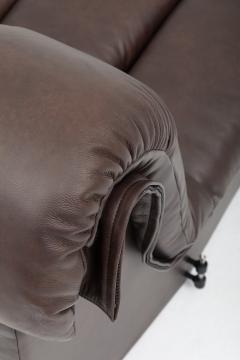  Ubald Klug Ueli Berger De Sede DS 600 Non Stop Sofa in Deep Espresso Brown Leather 1980s - 4524044