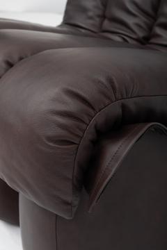  Ubald Klug Ueli Berger De Sede DS 600 Non Stop Sofa in Deep Espresso Brown Leather 1980s - 4524045
