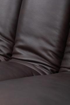  Ubald Klug Ueli Berger De Sede DS 600 Non Stop Sofa in Deep Espresso Brown Leather 1980s - 4524046