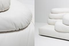  Ubald Klug Ueli Berger De Sede Terrazza Sofas DS 1025 in White Leather by Ubald Klug Ueli Berger - 984468