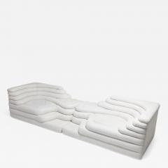  Ubald Klug Ueli Berger De Sede Terrazza Sofas DS 1025 in White Leather by Ubald Klug Ueli Berger - 985882