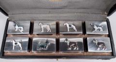  Udall Ballou Set of 8 Udall Ballou Enamel Matchbox Holders with Dogs - 3770290