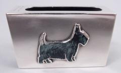  Udall Ballou Set of 8 Udall Ballou Enamel Matchbox Holders with Dogs - 3770295