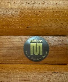  Uldum Mobelfabrik Uldum M belfabrik Danish Modern Biomorphic Teak Coffee Table Uldum M belfabrik Smoked Glass Top - 4458298