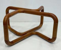  Uldum Mobelfabrik Uldum M belfabrik Danish Modern Biomorphic Teak Coffee Table Uldum M belfabrik Smoked Glass Top - 4458299