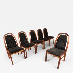  Uldum Mobelfabrik Uldum M belfabrik Set of Six 6 Mid Century Modern Dining Chairs in Solid Teak - 2822790