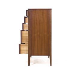  Unagusta Forward Furniture Unagusta Mid Century Walnut Curved Highboy Dresser - 3943070