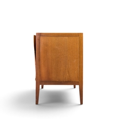  Unagusta Forward Furniture Unagusta Mid Century Walnut Curved Lowboy Dresser - 4755425
