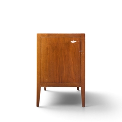  Unagusta Forward Furniture Unagusta Mid Century Walnut Curved Lowboy Dresser - 4755428