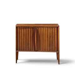  Unagusta Forward Furniture Unagusta Mid Century Walnut Curved Nightstands Pair - 4720310