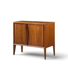  Unagusta Forward Furniture Unagusta Mid Century Walnut Curved Nightstands Pair - 4720312