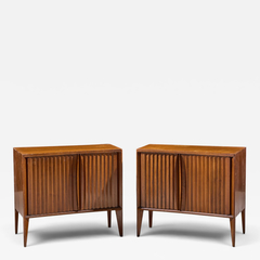  Unagusta Forward Furniture Unagusta Mid Century Walnut Curved Nightstands Pair - 4720326