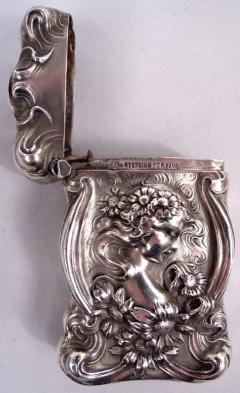  Unger Bros Unger Bros Art Nouveau Loves Me Loves Me Not Daisy Match Safe - 4097530