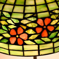  Unique Art Glass Metal Company Antique Unique Art Glass Metal Co Periwinkle Table Lamp - 4299218