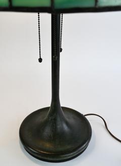  Unique Art Glass Metal Company Antique Unique Art Glass Metal Co Periwinkle Table Lamp - 4299225