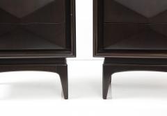  United Furniture Corporation Mid Century Diamond Front Nightstands - 3084080