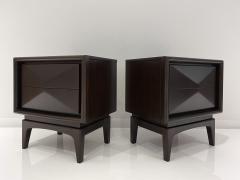  United Furniture Corporation PAIR OF DIAMOND FRONT NIGHT STANDS - 3086426