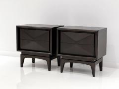  United Furniture Corporation PAIR OF DIAMOND FRONT NIGHT STANDS - 3086433