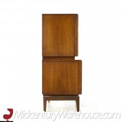  United Furniture Corporation United Diamond Mid Century Walnut Highboy Dresser - 3688538