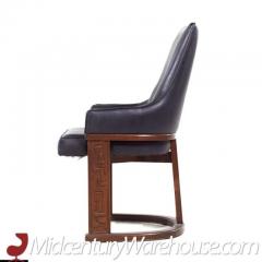  United Furniture Corporation United Furniture Mid Century Walnut Tiki Dining Chairs Set of 6 - 3392919