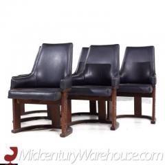  United Furniture Corporation United Furniture Mid Century Walnut Tiki Dining Chairs Set of 6 - 3392969