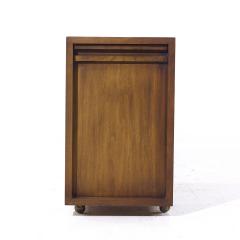  United Furniture Corporation United Mid Century Tiki Walnut Serving Bar Cart - 4061351