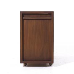  United Furniture Corporation United Mid Century Tiki Walnut Serving Bar Cart - 4061355