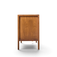  United Furniture Corporation United Tiki Brutalist Mid Century Walnut Lowboy Dresser - 4728877
