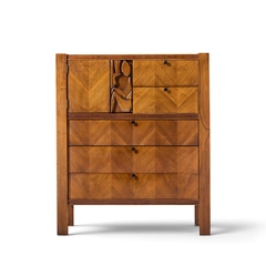  United Furniture Corporation United Tiki Mid Century Gentlemans Chest - 4728974