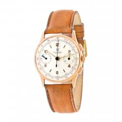  Universal Gen ve UNIVERSAL GENEVE CHRONOGRAPH 18K ROSE GOLD 1940S VINTAGE MENS WATCH - 3020710