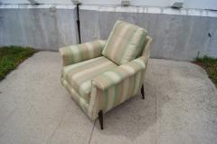  Unknown Mid Century Upholstered Lounge Chair - 147876