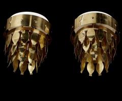  Uno Dahl n Pair of Scandinavian Flush Mount Ceiling Lights by Uno Dahl n Sweden 1970s - 2206592