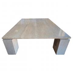  Up Up Italian Modern Travertine Cocktail Table - 4487469