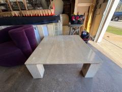  Up Up Italian Modern Travertine Cocktail Table - 4487471