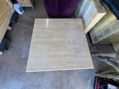  Up Up Italian Modern Travertine Cocktail Table - 4487472