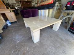  Up Up Italian Modern Travertine Cocktail Table - 4487473