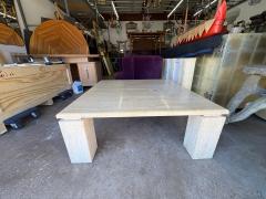  Up Up Italian Modern Travertine Cocktail Table - 4487519