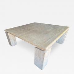  Up Up Italian Modern Travertine Cocktail Table - 4490963