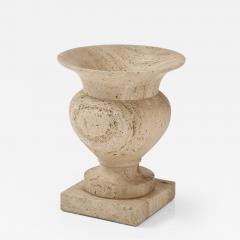  Up Up Travertine Urn or Planter by Up Up Italy 1970s - 2482466