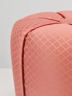  Up Z vody Pink Art Deco Stool Tabouret Pouf Ottoman Vienna Austria 1930s - 4571364
