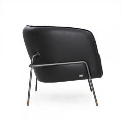  Uultis Design Bella Armchair Featuring Metal Frame and Leather - 2497270