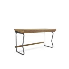  Uultis Design Class Desk with a Teak Top and Graphite Finished Metal Base - 2385043