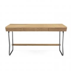  Uultis Design Class Desk with a Teak Top and Graphite Finished Metal Base - 2385055