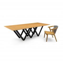  Uultis Design Dablio Dining Table in Teak and Black - 2342494