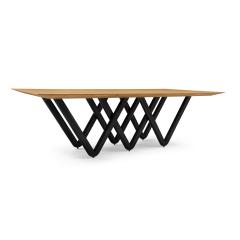  Uultis Design Dablio Dining Table in Teak and Black - 2342498