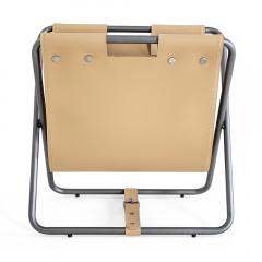  Uultis Design Ex Magazine Rack with a Leather Storage Compartment - 2385344
